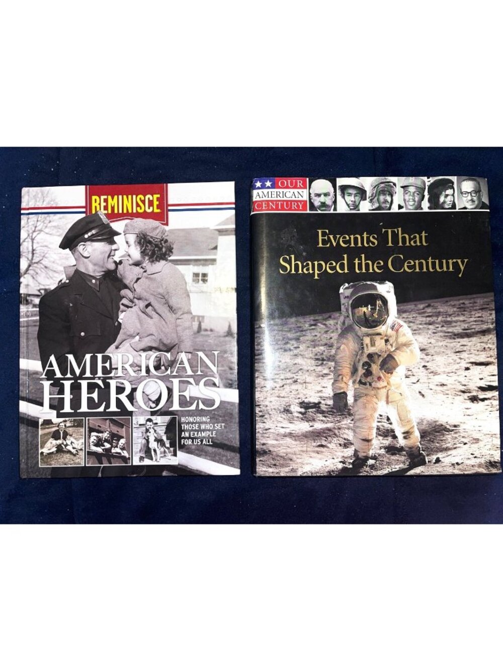 American History Events Photographic Books Time/Life Heroes Nonfiction Set of 2